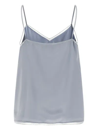 Fabiana Filippi Lingerie Top Tops Light Blue In Gray