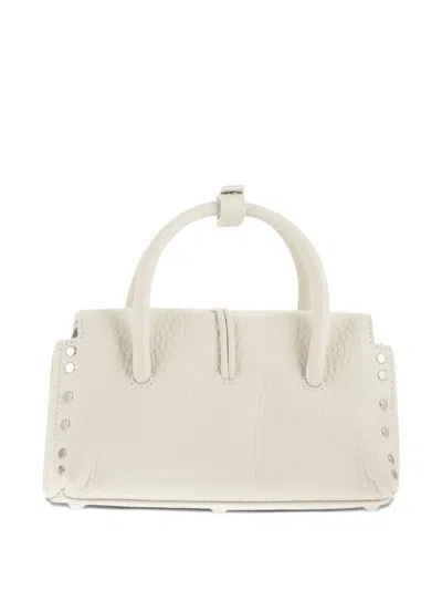 Zanellato Baby Dotta® Grained-leather Tote Bag In White