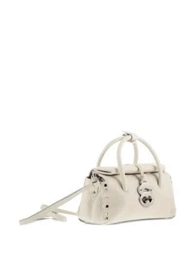 Zanellato Baby Dotta® Grained-leather Tote Bag In White