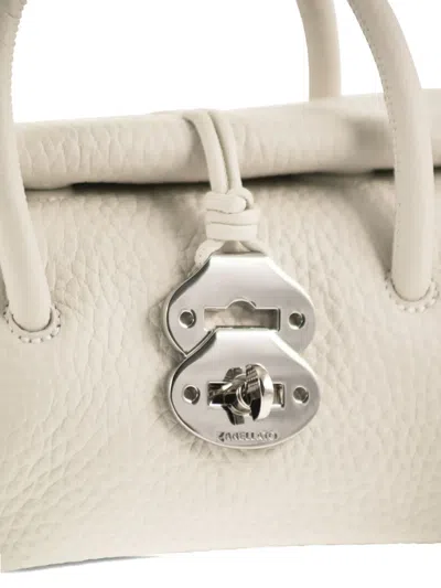 Zanellato Baby Dotta® Grained-leather Tote Bag In White