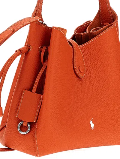 Polo Ralph Lauren Small Polo Play Shoulder Bag In Orange