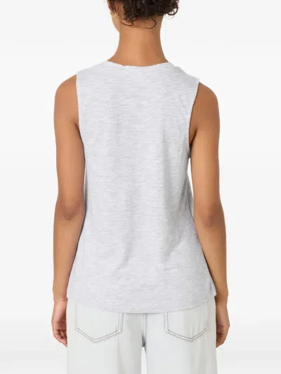 American Vintage Jacksonville Scoop-neck Tank Top In Gray