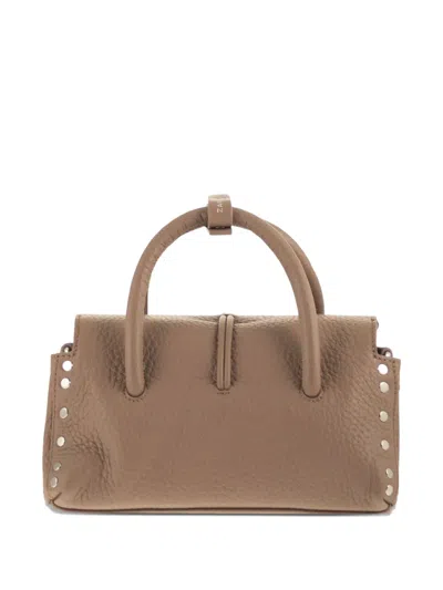 Zanellato Baby Dotta® Grained-leather Tote Bag In Brown