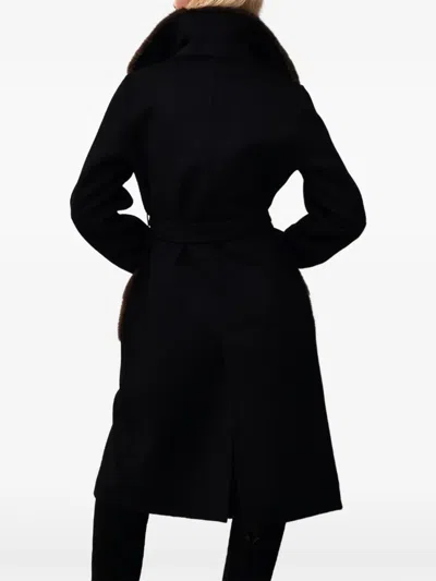 单排扣束腰大衣