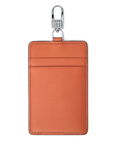Max Mara Pebble-grain Badge Holder In Multi