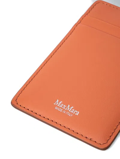 Max Mara Pebble-grain Badge Holder In Multi