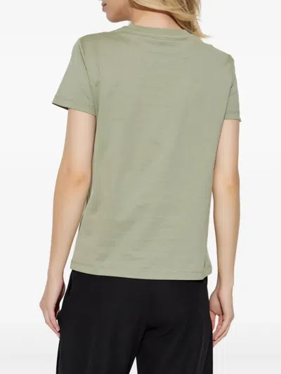 Max Mara Logo-embroidered T-shirt In Green