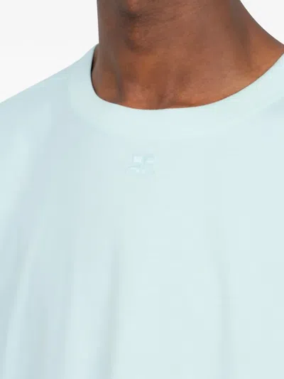 Courrèges Oversized T-shirt In Blue