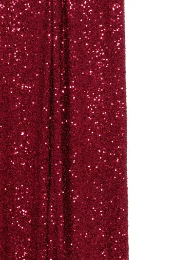 Mc2 Saint Barth Lucette Sequin-embellishment Trousers In Red