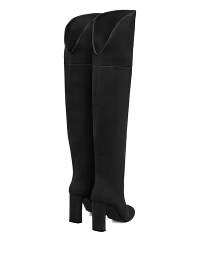 Stuart Weitzman Babette Block-heel Boots In Black