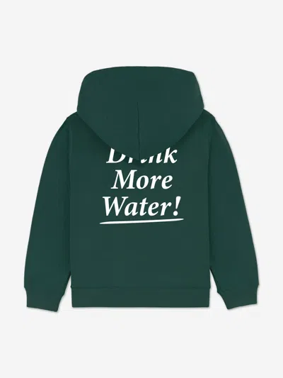 Sporty And Rich Sporty & Rich Kids Drink More Water Hoodie In Green