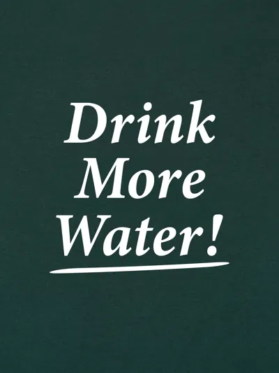 Sporty And Rich Sporty & Rich Kids Drink More Water Hoodie In Green