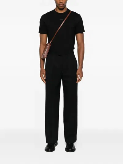 Sandro Logo T-shirt In Black