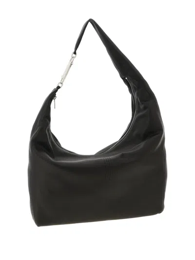 Rick Owens Gemini Shoulder Bag Adjustable Strap Hardware In Black