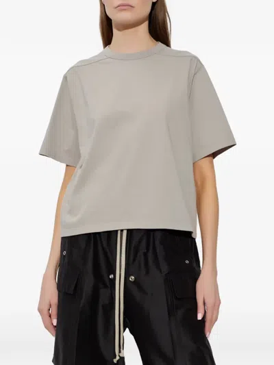 Rick Owens Seam-detail T-shirt In Neutral