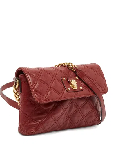 Pre-owned Marc Jacobs Quilted Chain-link Shoulder Bag In Red