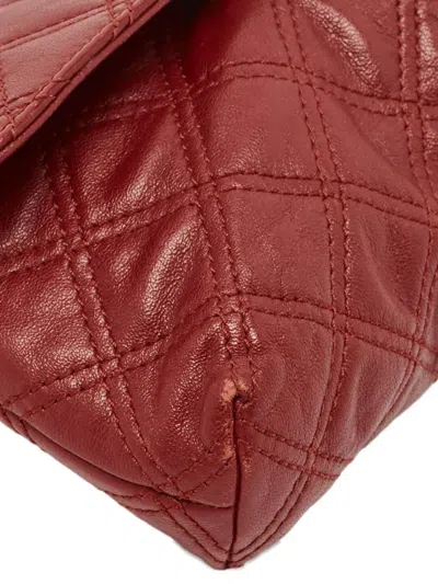 Pre-owned Marc Jacobs Quilted Chain-link Shoulder Bag In Red