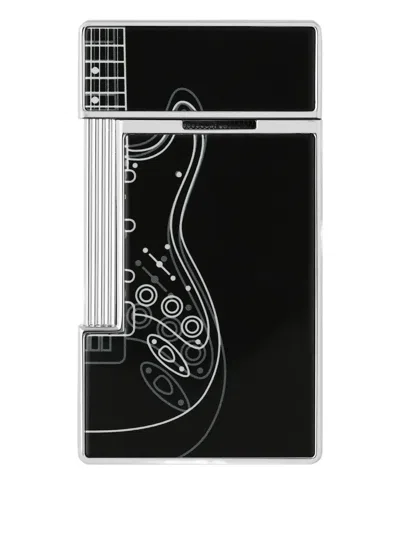 St Dupont Guitar Motif Lighter In Black