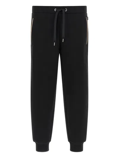 条纹拼接运动裤