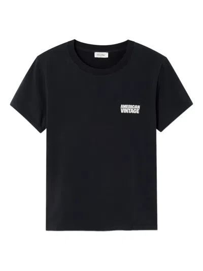 American Vintage Ykobow Short-sleeve T-shirt In Black