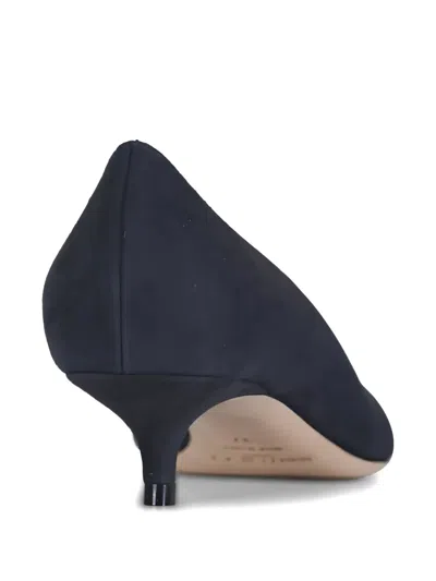 Jimmy Choo Amelia Pointed-toe Suede Pumps In Blue