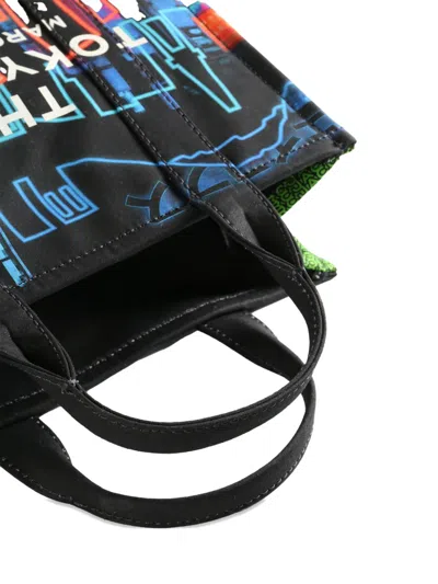 Marc Jacobs Printed Top Handle Tote Bag In Gray