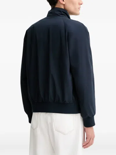 Marc O'polo Rib Trim Collar Jacket In Blue