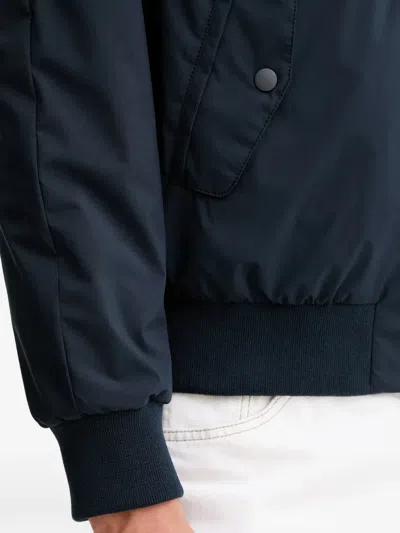 Marc O'polo Rib Trim Collar Jacket In Blue