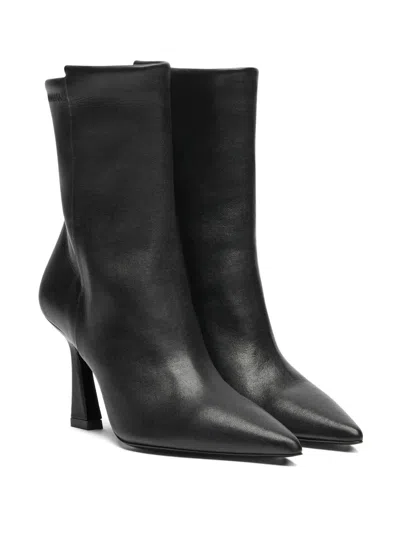 Stuart Weitzman 5050 Vinnie Pointed Boots In Black