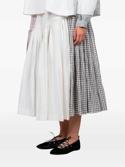 Story Mfg. Pine Midi Skirt In White