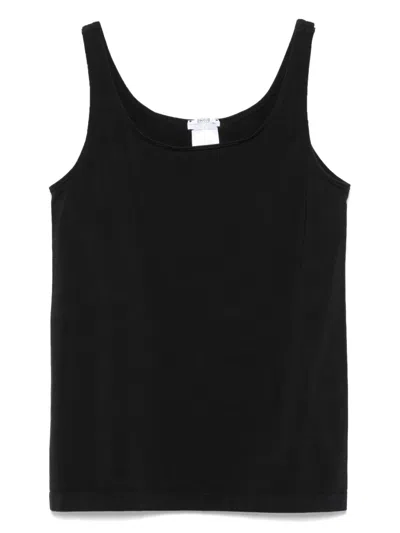 Wolford Cotton Blend Tank Top In Black