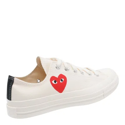 Converse X Comme Des Garçons Play Shoes In White