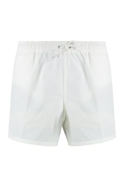 Z Zegna Nylon Swim Shorts In White