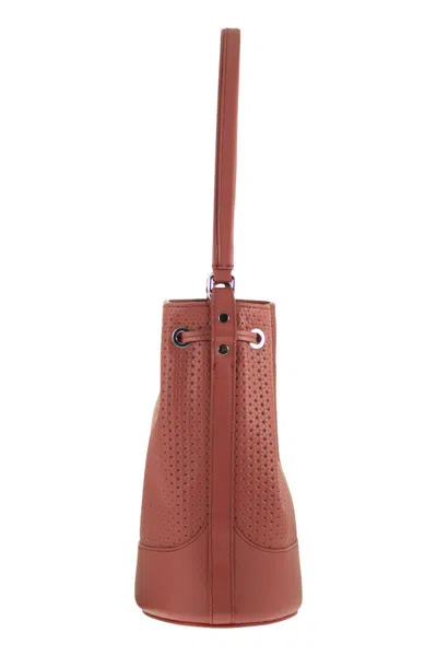 Zanellato Monda' Perforated Handle Bucket Bag