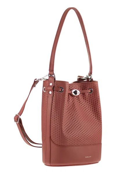 Zanellato Monda' Perforated Handle Bucket Bag