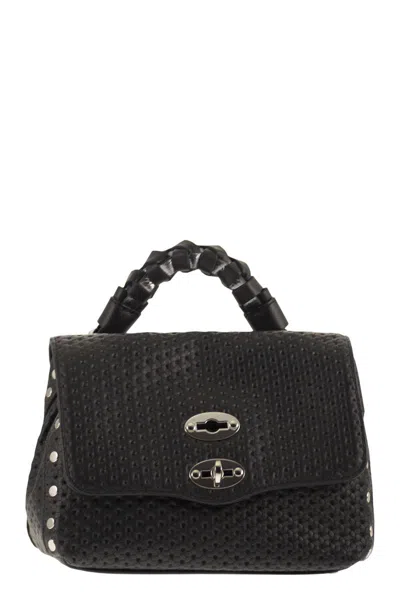 Zanellato Baby Postina® Venissa Woven Studded Tote Bag In Black