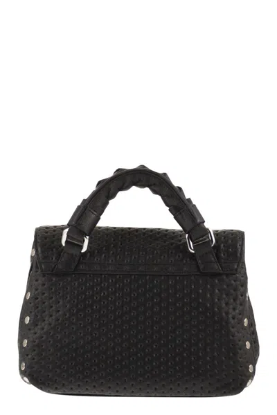 Zanellato Baby Postina® Venissa Woven Studded Tote Bag In Black