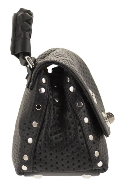 Zanellato Baby Postina® Venissa Woven Studded Tote Bag In Black