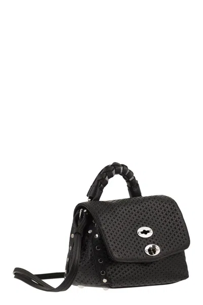 Zanellato Baby Postina® Venissa Woven Studded Tote Bag In Black