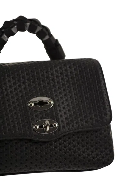 Zanellato Baby Postina® Venissa Woven Studded Tote Bag In Black