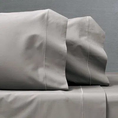 Frontgate Set Of 2 Tailored Organic Percale Pillowcases In Gray
