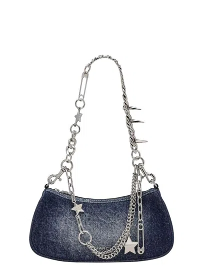 Marc Jacobs Shoulder Bag Star Studs Chain Strap In Blue
