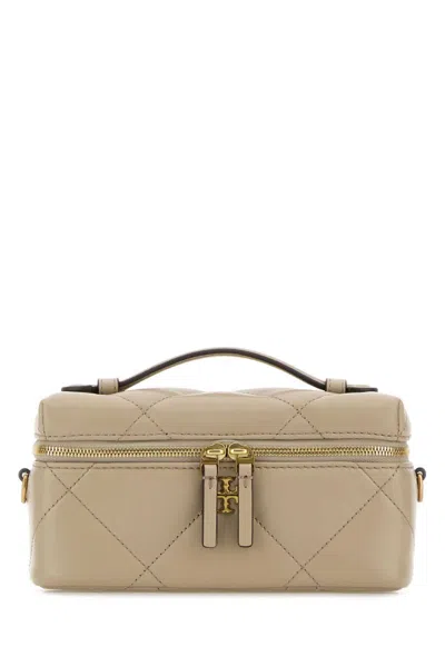 Tory Burch Light Stone Kira Diamond Mini Crossbody Bag In Neutral