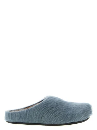 Marni Fussbett Flat Shoes Light Blue In Blue