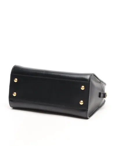 Saint Laurent Monogram Baby Cabas Bag In Black