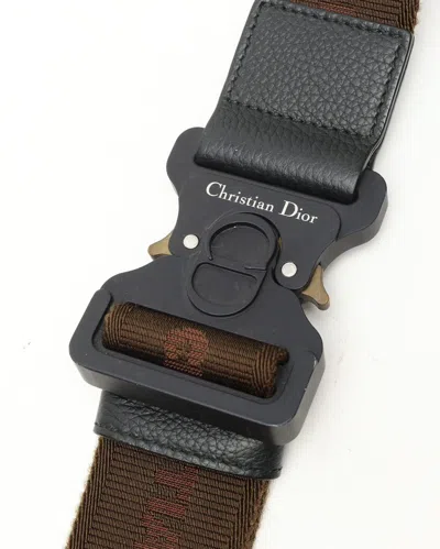 Dior Christian  X Travis Scott Cactus Jack Saddle Sling Bag In Black