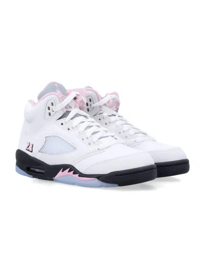 Nike Air Jordan 5 Retro Medium Soft Pink Sneakers In Multi