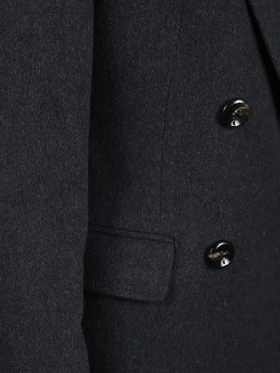 Tagliatore Wool And Cashmere Coat In Gray