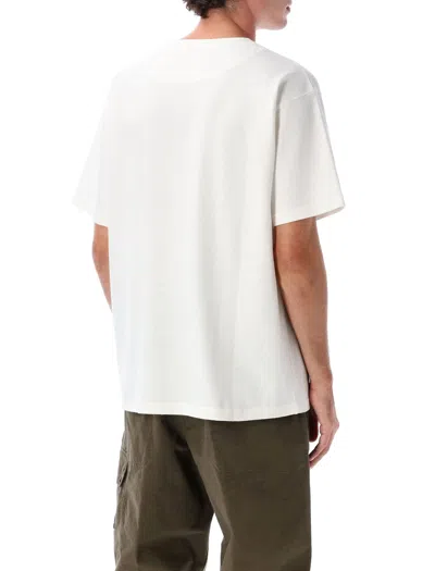 Stone Island Raw Beauty Recycled Cotton Archive Print T-shirt In White