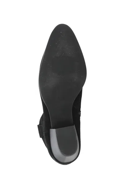 Ash Woman Ankle Boots Dark Brown Size 8 Leather In Black